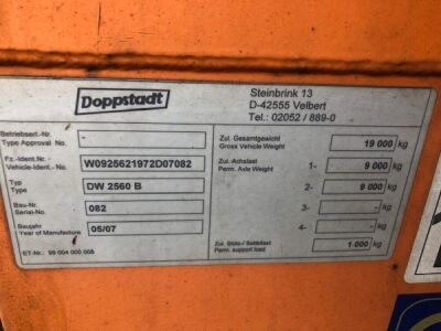 2007 Doppstadt DW 2560 B Tandem Axle Drawbar Shredder - 10