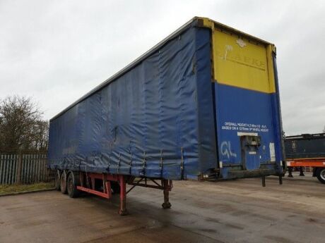 2003 M & G Triaxle Curtainside Trailer 