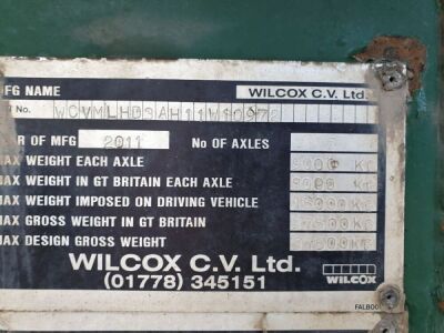 2011 Wilcox Triaxle Insulated Aggregate Tipping Trailer - 11