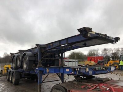 2007 Montracon Triaxle Sliding Skeletal Trailer