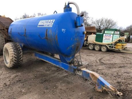 S H Watterson Single Axle Drawbar Slurry Tank