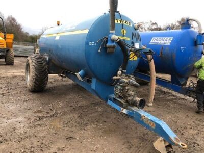 Fleming ST1600 Gallon Single Axle Drawbar Slurry Tank