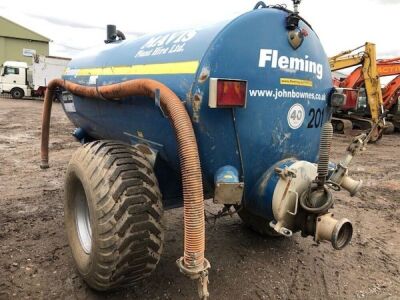 Fleming ST1600 Gallon Single Axle Drawbar Slurry Tank - 5