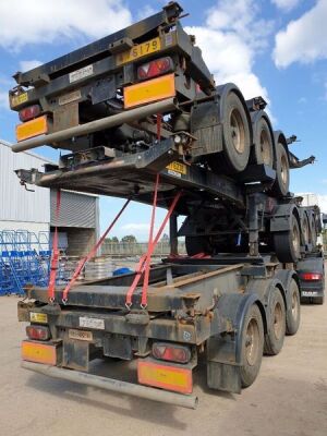 2007 Dennison Triaxle Sliding Skeletal Trailer - 6