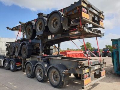 2007 Dennison Triaxle Sliding Skeletal Trailer - 7