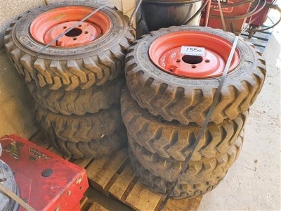 8 x Bobcat Wheels + Tyres