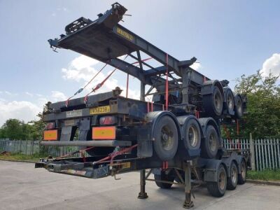 2007 Dennison Triaxle Sliding Skeletal Trailer