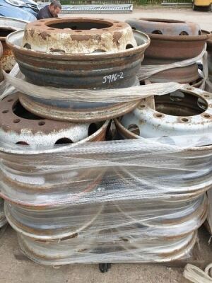 Qty of 14 Steel Wheel Rims - 3