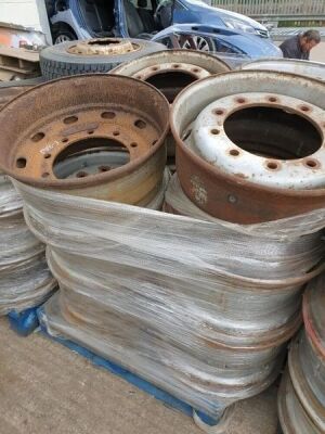 Qty of 12 Steel Trailer Rims - 3