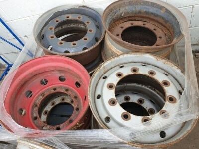 Qty of 8 Steel Truck Rims - 3