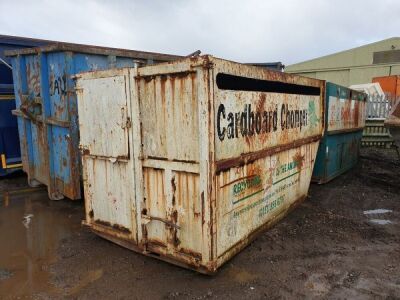 Chain Lift Enclosed Cardboard Skip 