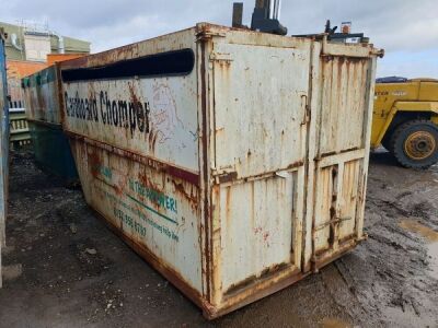 Chain Lift Enclosed Cardboard Skip  - 2