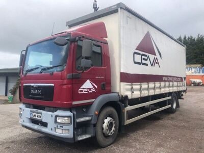 2014 MAN TGM 18-250 4x2 Curtainside 