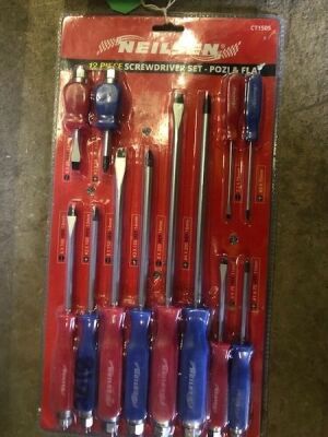 12pc Screw Driver set