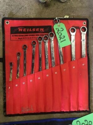 10pc Extra Long Ratchet and Ring Spanners