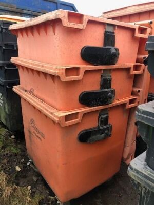 3 x Commercial Wheelie Bins 