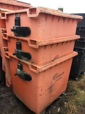 3 x Commercial Wheelie Bins  - 2