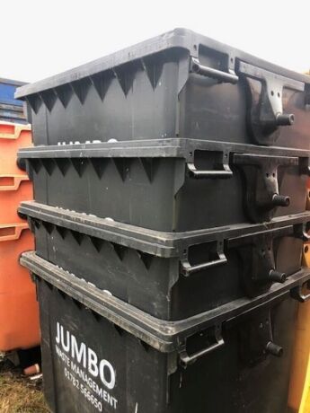 4 x Commercial Wheelie Bins