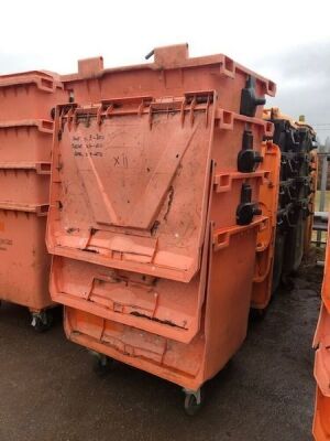 3 x Commercial Wheelie Bins