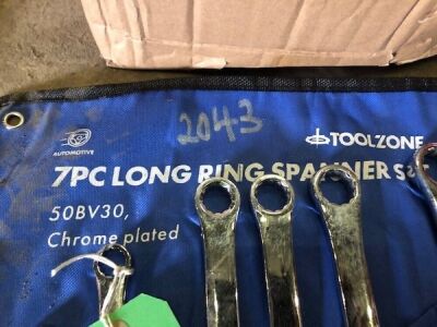 7pc Extra Long Double Ring Spanners