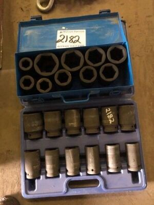 2 x set of Large Deep Impact Sockets 1inch and 3/4 inch