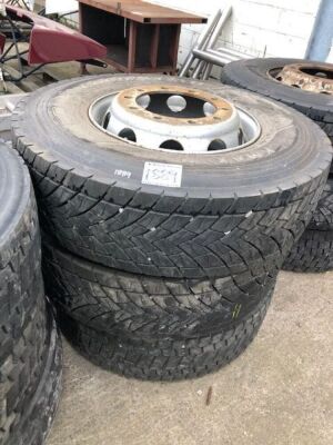 3 x 315/80 Tyres 