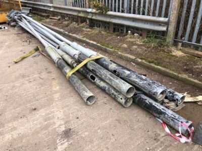 7 x Galvanised Floodlight Stanchions - 2