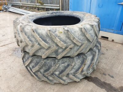 2 x Continental AC85 520/85R42 Tractor Tyres 