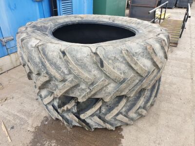 2 x Continental AC85 520/85R42 Tractor Tyres  - 2