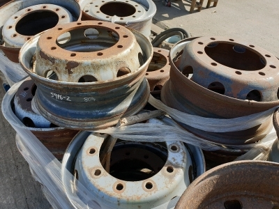 Qty of 14 Steel Wheel Rims - 2