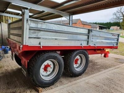 Unused 2021 McCauley A2DS10 12ton Drawbar Dropside Tipping Trailer - 5