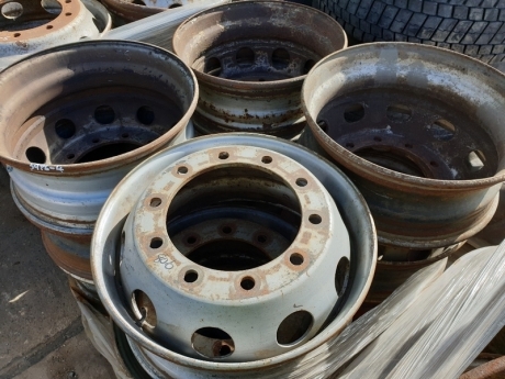 Qty of 12 Steel Truck Rims