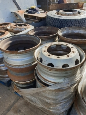 Qty of 12 Steel Truck Rims - 2