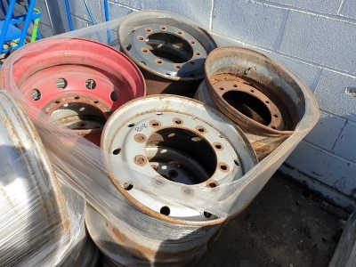 Qty of 8 Steel Truck Rims