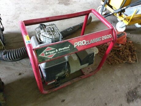 Briggs and Stratton Pro Classic 2600 2.6kva Generator 