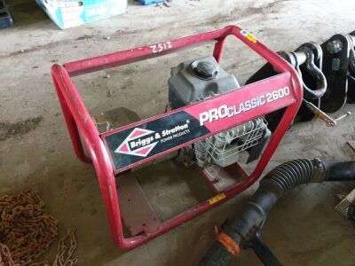 Briggs and Stratton Pro Classic 2600 2.6kva Generator  - 2