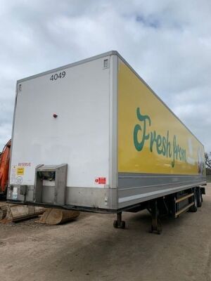 2008 Montracon Twin Axle Double Wheel Fridge Trailer