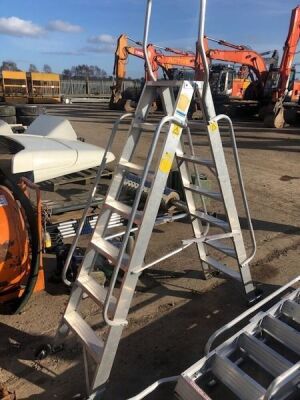 Aluminium A Frame Safety Step Ladders - 2