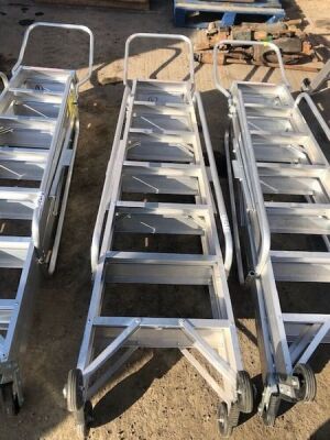 Aluminium A Frame Safety Step Ladders