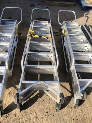 Aluminium A Frame Safety Step Ladders