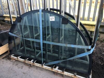 2 x Arched Bespoke Double Glazed Laminated Units - 2