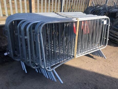 20 x Crowd Galavised Barriers