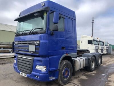 2013 DAF XF 105-510 6x2 80ton Rear Lift Tractor Unit