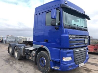 2013 DAF XF 105-510 6x2 80ton Rear Lift Tractor Unit - 2