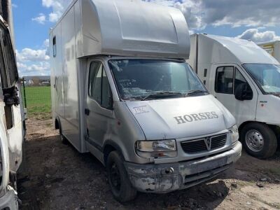 2002 Vauxhall Movano 3500 4x2 Horse Box 