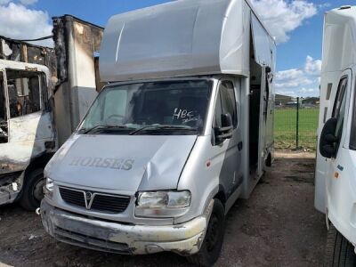 2002 Vauxhall Movano 3500 4x2 Horse Box  - 2