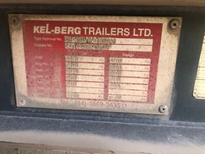 2016 Kelberg Triaxle Aggregate Tipping Trailer  - 3