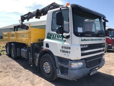 2008 DAF CF75 310 Dropside 6x2 Rear Lift Grabloader - 2