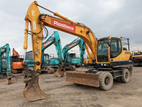 2016 Hyundai R160W-9A Wheeled Excavator