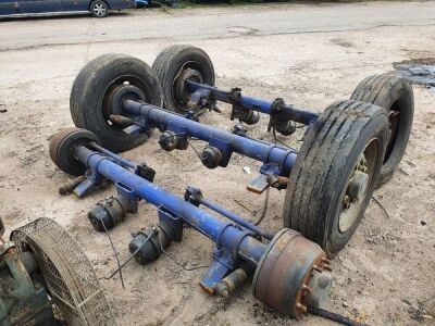 3 X Gigant Trailer Axles and Drum Brakes  - 5